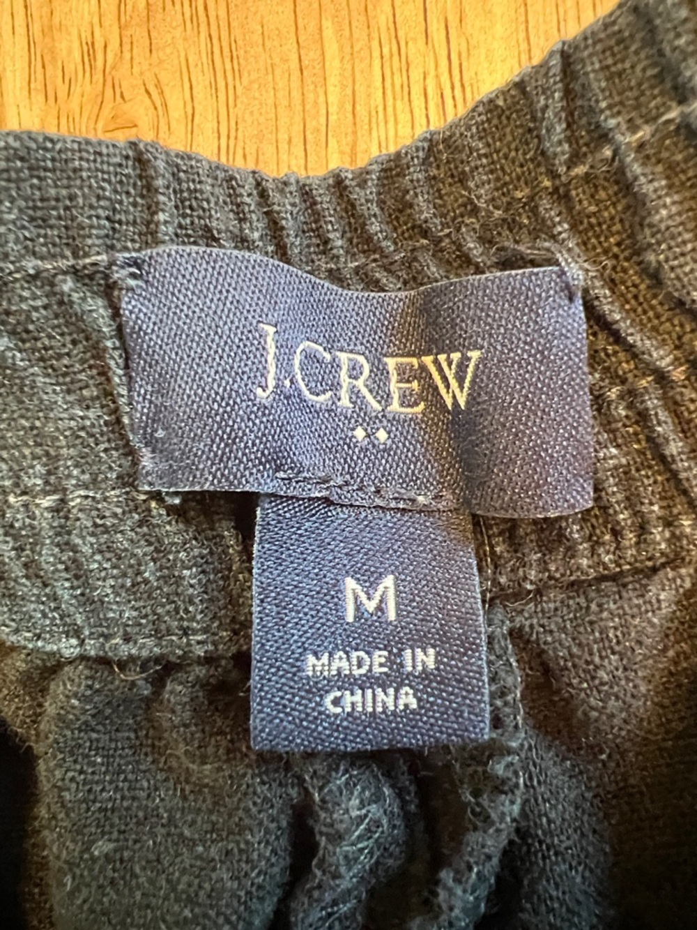 J. Crew Linen/Viscose Blend Drawstring Black Shorts Size Medium - Picture 9 of 12